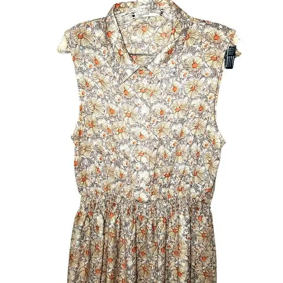 Catch Stitch Maxi Floral Tiered Maxi Midi Dress Large - Picture 3 of 8